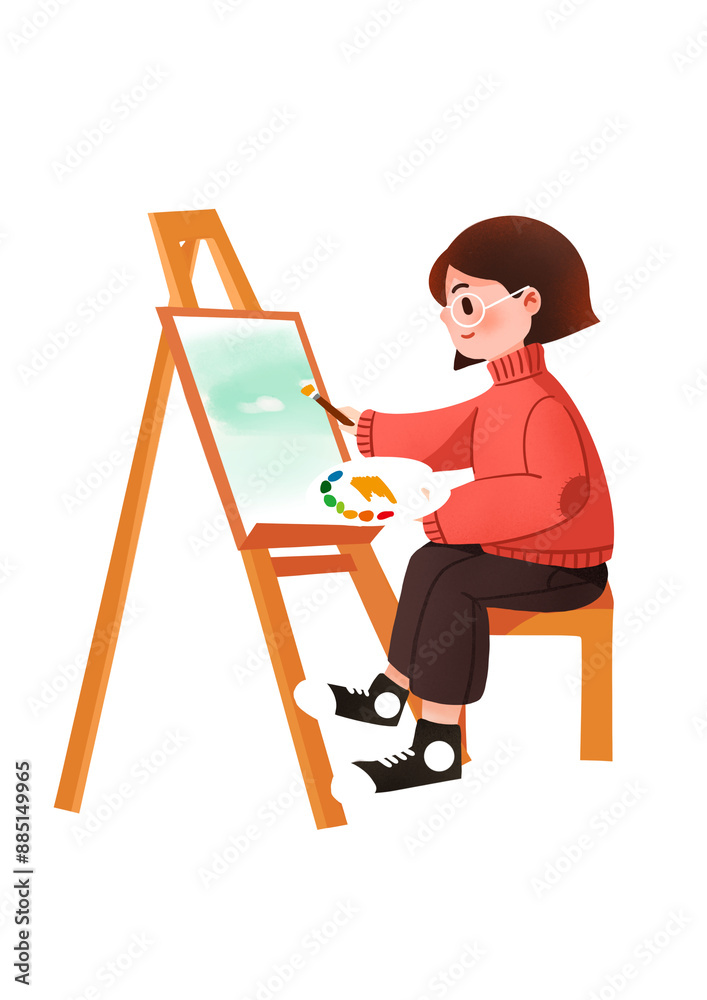 Fototapeta premium artist at work