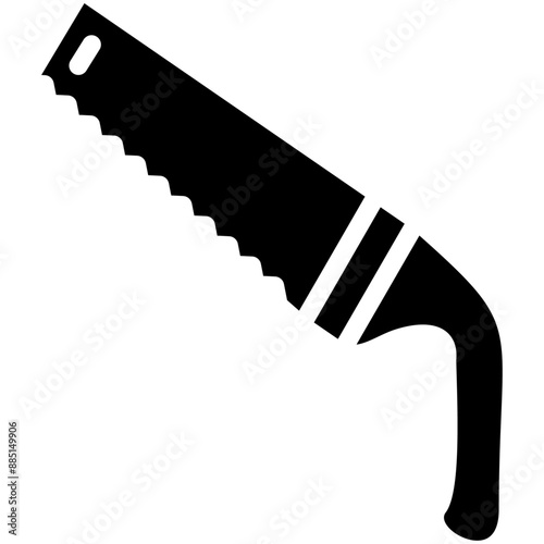 Handsaw vector icon illustration of Home Improvements iconset.