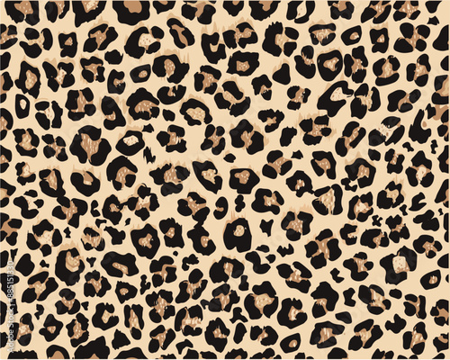 exotic repeating seamless pattern leopard style doodle sketch design elements. Seamless pattern repeating texture background. For fashion graphics, textile prints, fabrics.	
