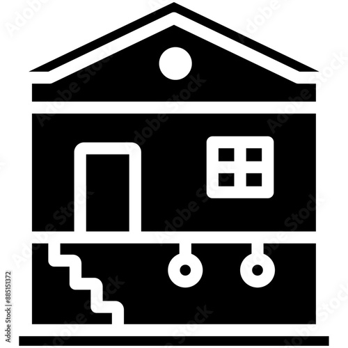 Basement vector icon illustration of Home Improvements iconset.