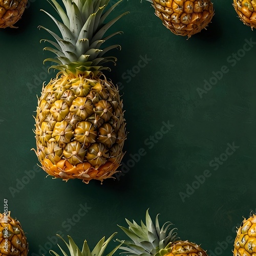 close up of pineapple