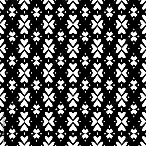 Wallpaper Mural Abstract black figures on a whire background. Seamless texture for fashion, textile design,  on wall paper, wrapping paper, fabrics and home decor. Simple repeat pattern. Torontodigital.ca