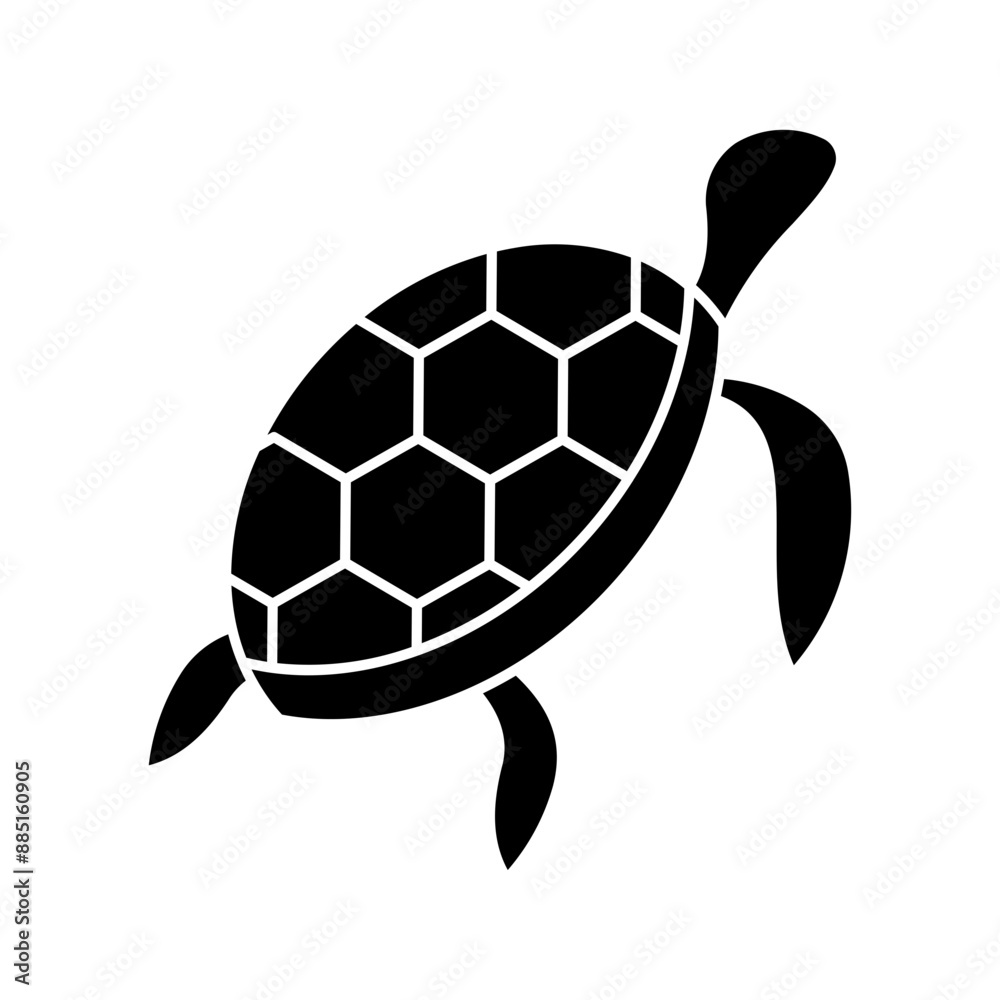 Obraz premium Turtle Glyph