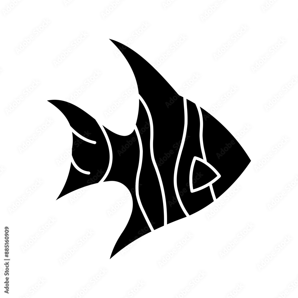Angel Fish Glyph Angel Fish Glyph