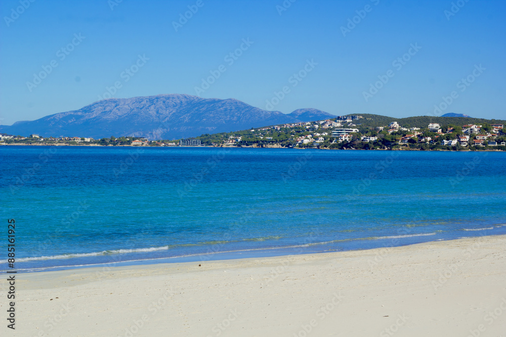 beautiful scene of beach with sky beautiful scene of beach with sky
