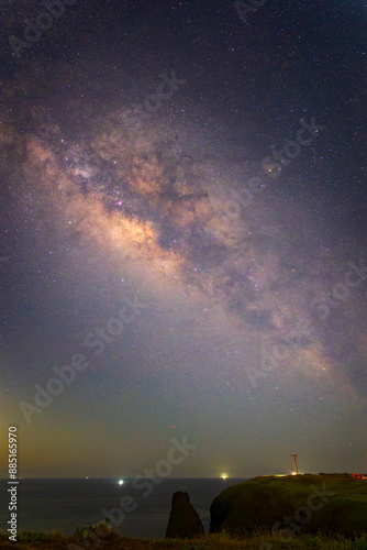 Milky way seen from the Qimei island photo