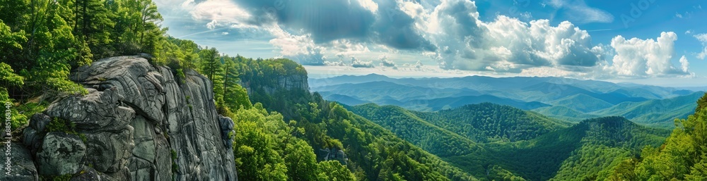 Mountain Vista from a Rocky Cliffside Mountain Vista from a Rocky Cliffside