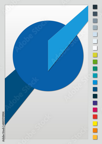 Layout banderole blau
