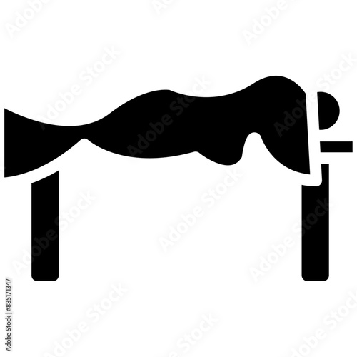 Corpse vector icon illustration of Funeral iconset.