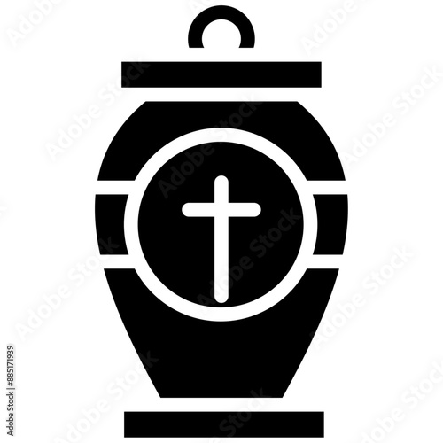 Ashes vector icon illustration of Funeral iconset.