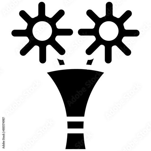 Flower Bouquet vector icon illustration of Party and Celebration iconset.