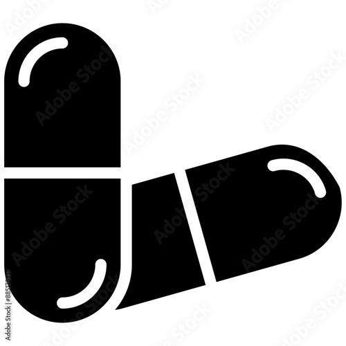 Capsule vector icon illustration of Pharmacy iconset.
