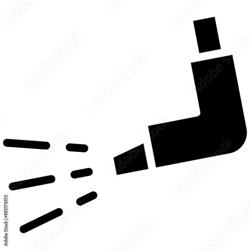 Inhaler vector icon illustration of Pharmacy iconset.