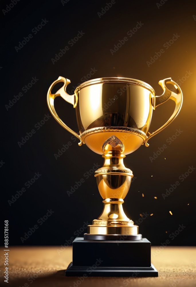 gold cup on black gold cup on black