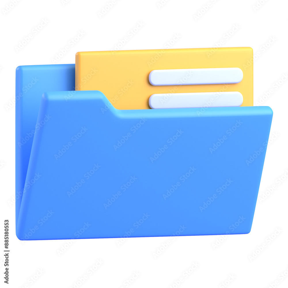 Folder 3D illustration Folder 3D illustration