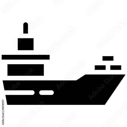 Ship vector icon illustration of Coastline iconset.