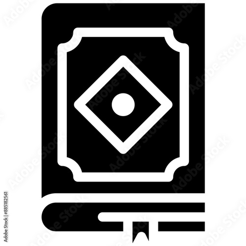 Quran vector icon illustration of Hajj Pilgrimage iconset.