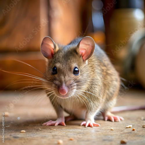 small rat living indoors shot of a brown rat on the