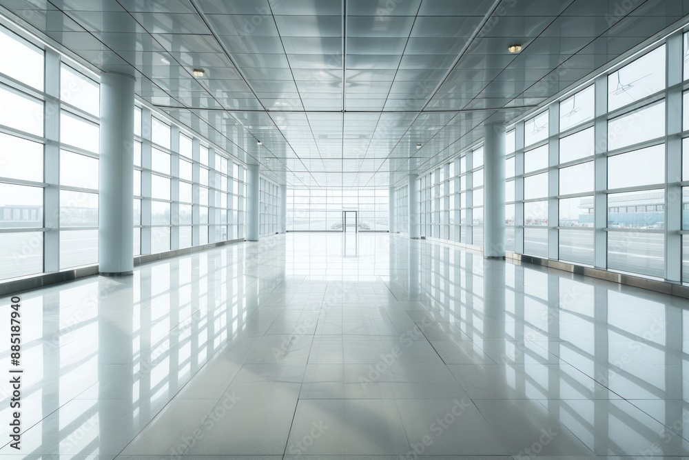 Clean and clear passenger room in airport architecture corridor building. Clean and clear passenger room in airport architecture corridor building.