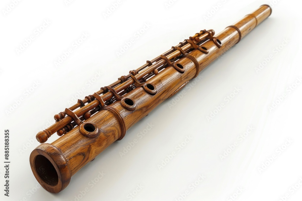 Naklejka premium a wooden flute