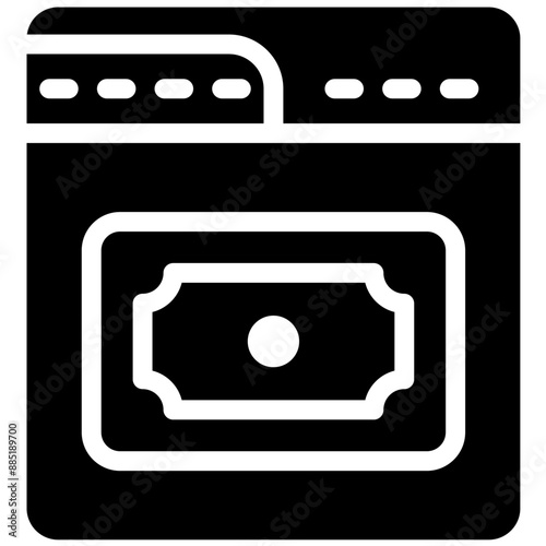 Money Laundering vector icon illustration of Corruption iconset.