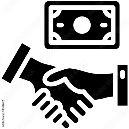 Shady Deal vector icon illustration of Corruption iconset.