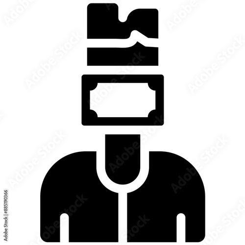 Hush Money vector icon illustration of Corruption iconset.