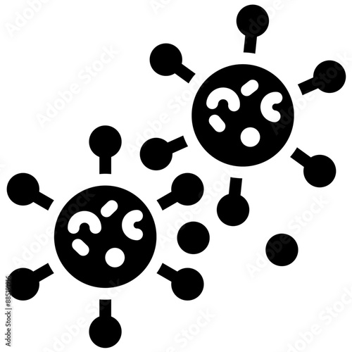 Virus Cell vector icon illustration of Infectious Diseases iconset.