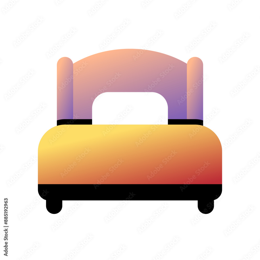Editable single bed vector icon. Part of a big icon set family. Perfect for web and app interfaces, presentations, infographics, etc
