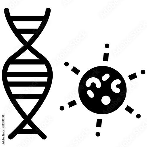 Viral Mutation vector icon illustration of Infectious Diseases iconset.