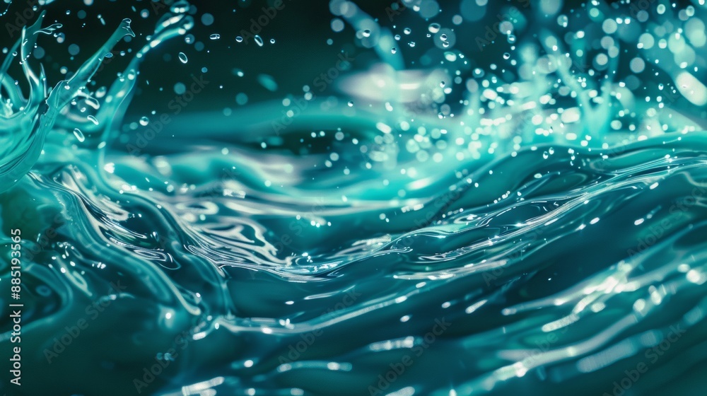 Colorful splash of bright liquid Colorful splash of bright liquid