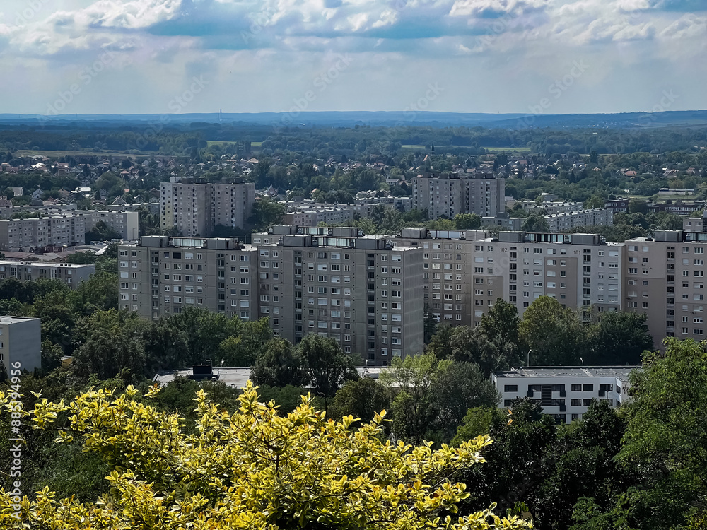 Obraz premium View of Tatabanya, Hungary.