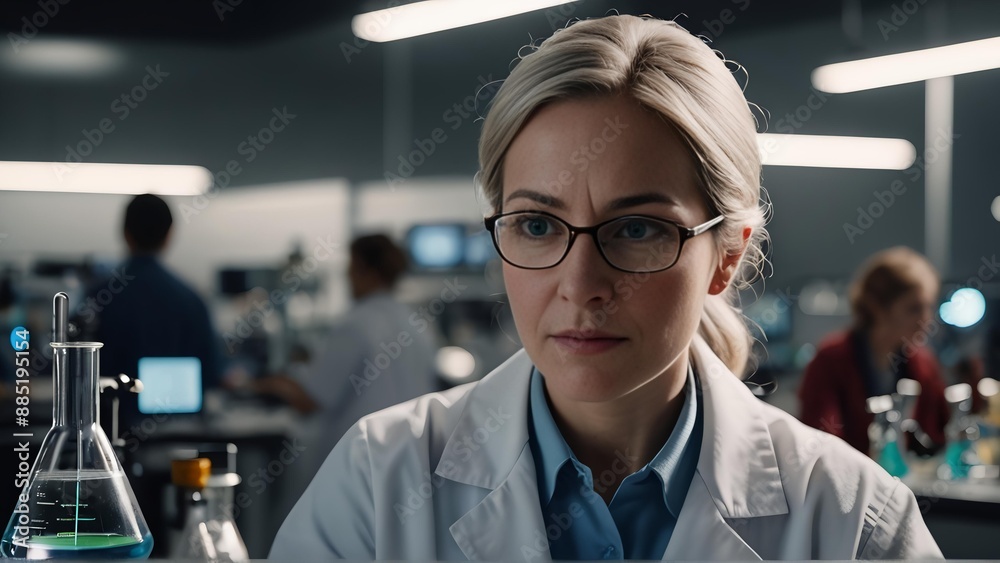 female scientist in laboratory female scientist in laboratory