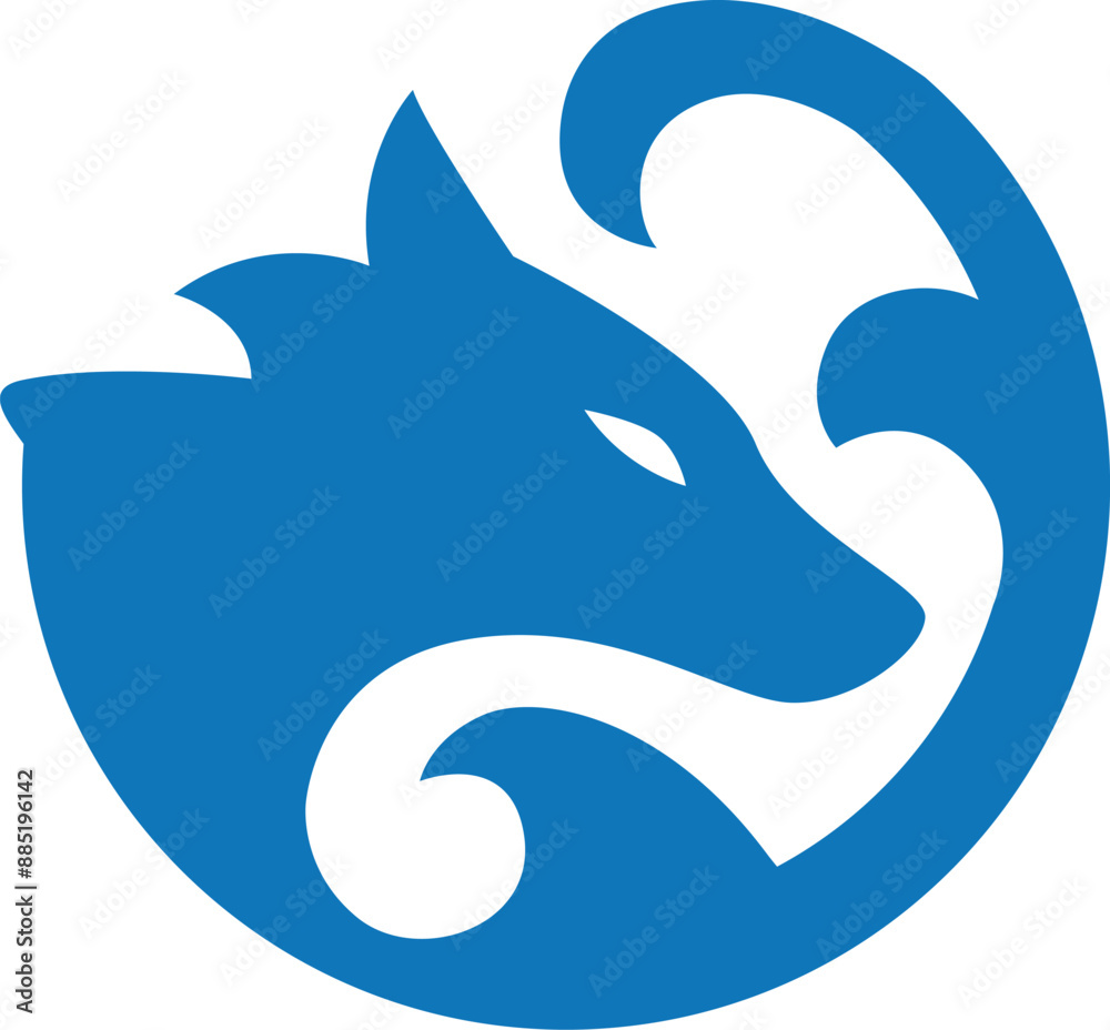 Atlantic Wolf logo vector illustration