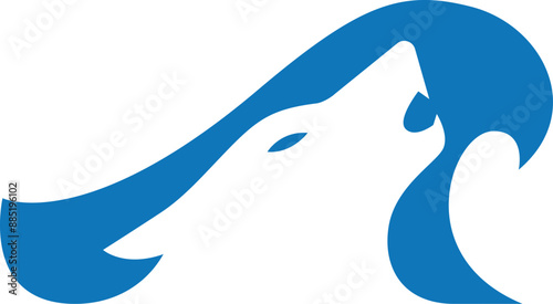 Atlantic Wolf logo vector illustration