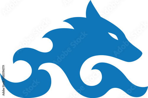 Atlantic Wolf logo vector illustration