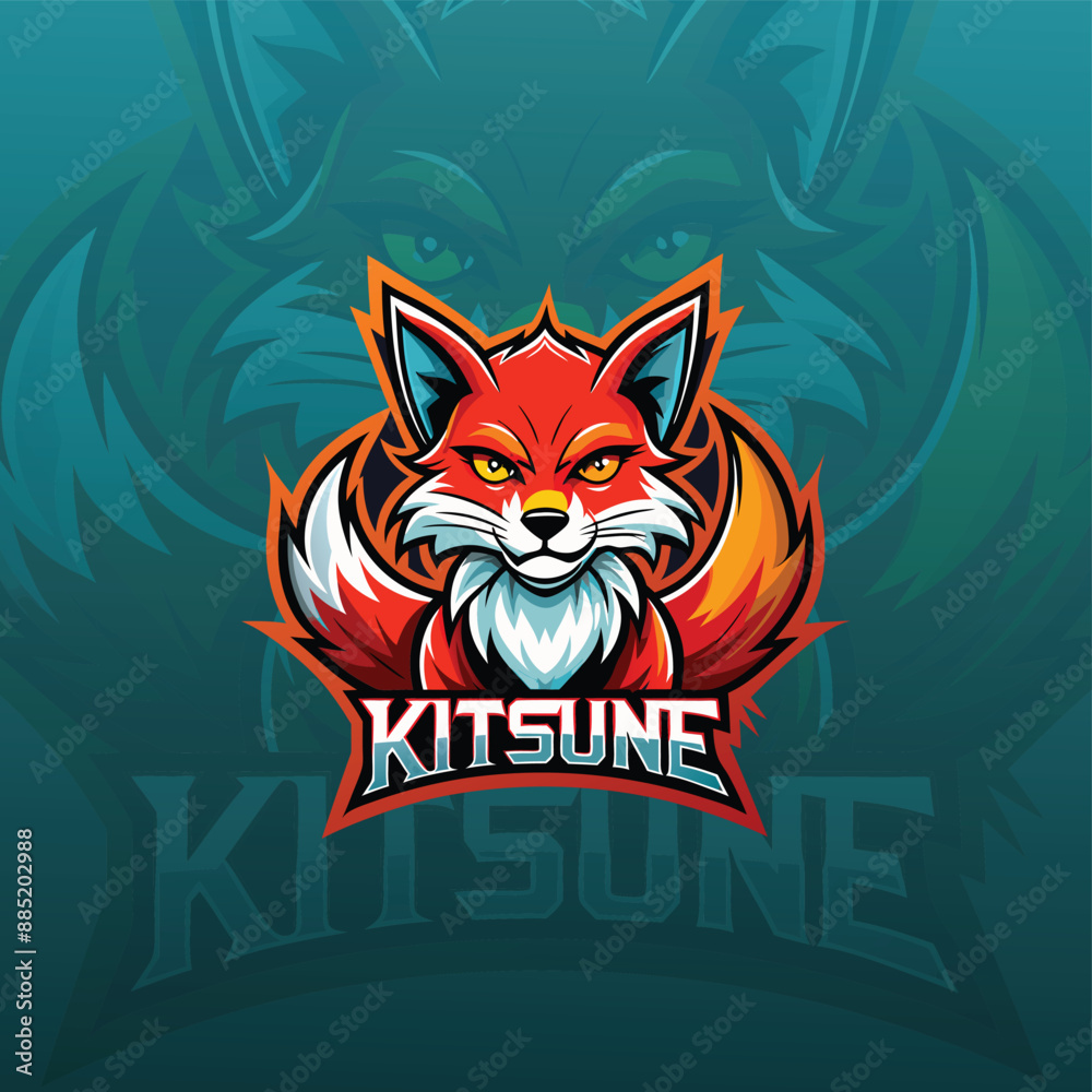 mascot gaming logo for kitsune mascot gaming logo for kitsune