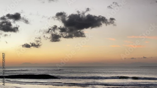 sunset on the beach