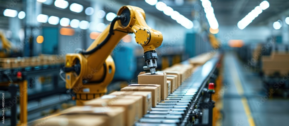 Automated Production Line in a Factory Automated Production Line in a Factory