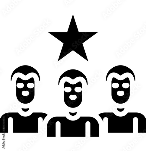 Market Leadership vector icon illustration of Business Analytics iconset.
