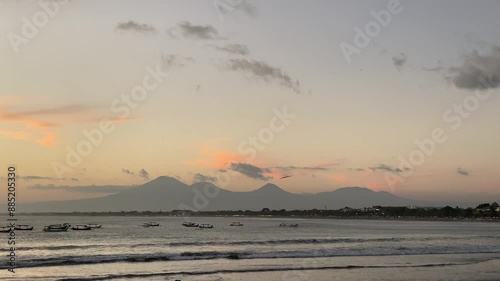 sunset over the sea