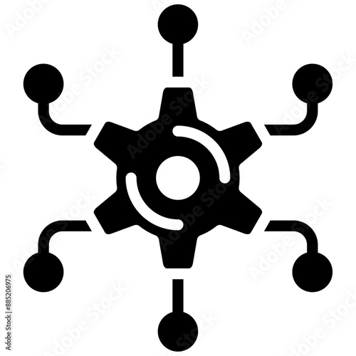 Network Integration vector icon illustration of Networking iconset.