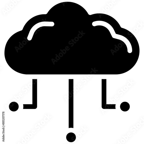 Network Congestion vector icon illustration of Networking iconset.
