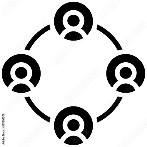 Socializing vector icon illustration of Networking iconset.