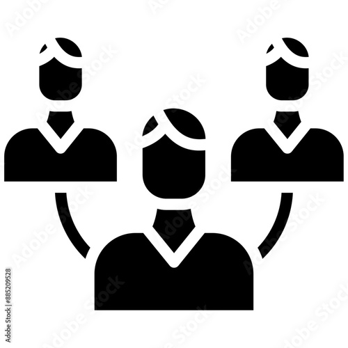 Mentorship vector icon illustration of Leadership iconset.