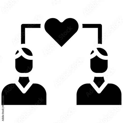 Empathy vector icon illustration of Leadership iconset.