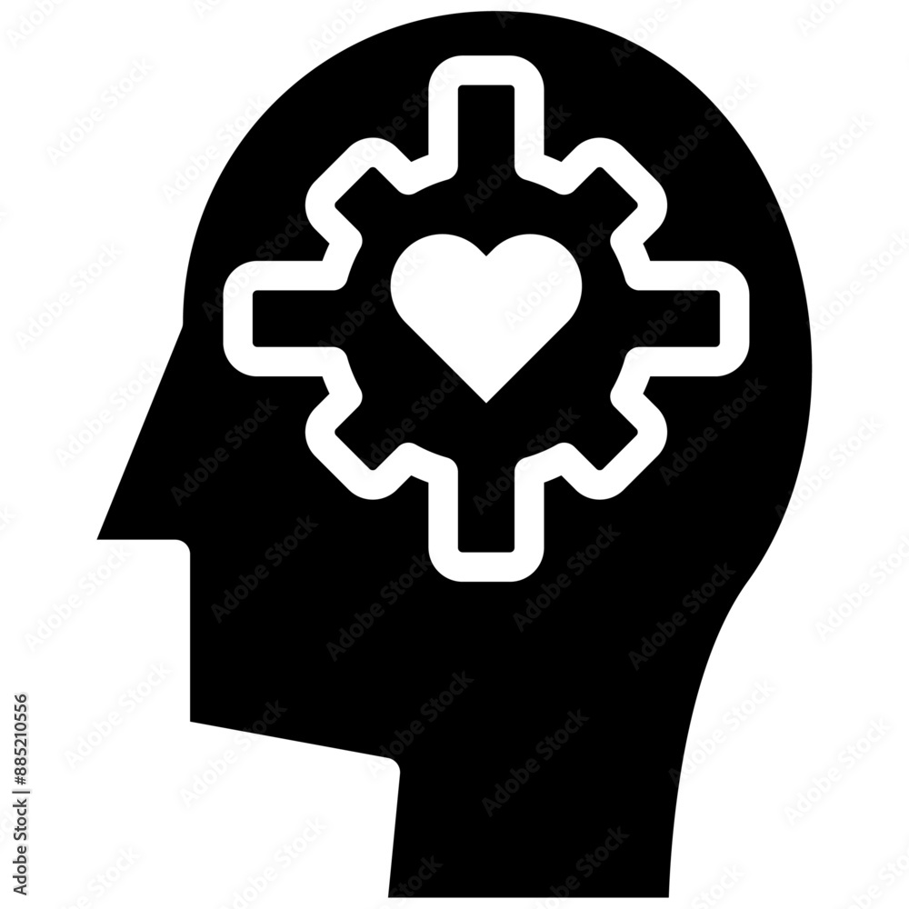 Emotional Intelligence vector icon illustration of Leadership iconset. Emotional Intelligence vector icon illustration of Leadership iconset.