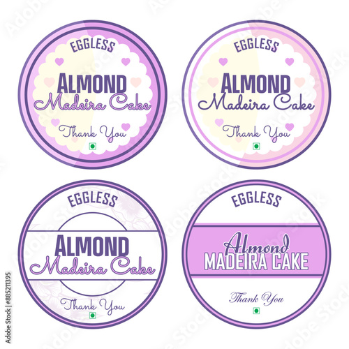 Set of circle labels cupcake toppers foe wedding party, Set of circle labels, cupcake toppers for birthday party