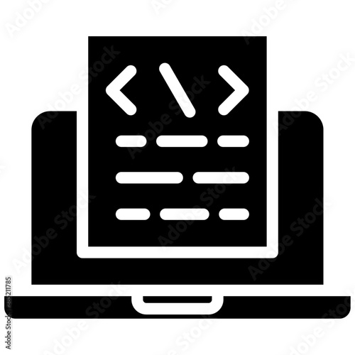 Test Script vector icon illustration of Quality Assurance iconset.