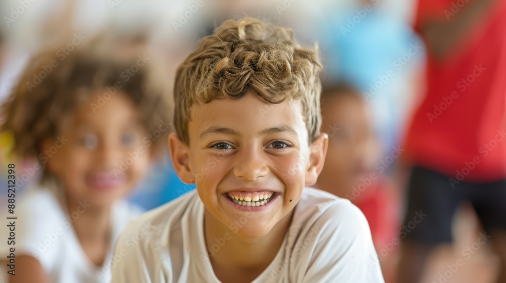 Children are seen concentrating and enjoying a group activity indoors, displaying deep involvement, focus, and the spirit of teamwork in a vibrant, education-focused setting. Children are seen concentrating and enjoying a group activity indoors, displaying deep involvement, focus, and the spirit of teamwork in a vibrant, education-focused setting.